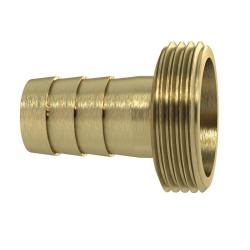 1/3" letkuliitin - tasotiivisteinen - ilman kaulusta - kevyt rakenne - paljas messinki - G 1/2 - G 2 - letkuille 10 - 50 mm - hinta kappaleelta