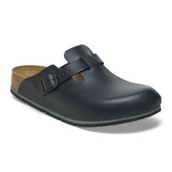 Birkenstock - Boston PRO Träsko - Belagd naturläder - Svart - Regular - Storlekar 35 till 48 - Pris per par