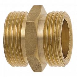 GEKA® gjenget nippel - med utvendig gjenge - 2x G1/8 til G2 - messing - pris pr stk.