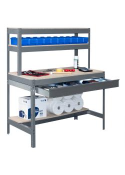 Workbench BT-1 BOX - med skuff - benkeplate MDF - Kapasitet 600 kg