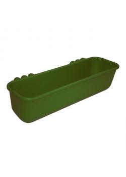 Comedero largo - Anchura 100 cm - Profundidad 35 cm - Altura 24 cm - Capacidad 42 litros