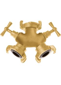 GEKA® pluss toveisventil - messing - slangestørrelse 3/8 til 1 1/2 tomme - temperaturområde -10° til +90° C - pris per stk.