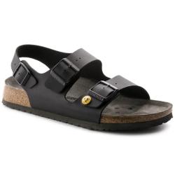 Birkenstock - Milano ESD-sandal med rem - Birko-Flor - Svart - Regular - Storlekar 35 till 48 - Pris per par