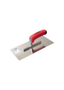 Truelle "ERGO-TOP" - acier - dentelée - 4x4 - longueur 280 mm