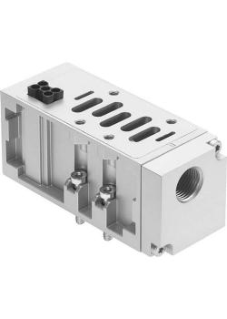 FESTO - Placa de alimentación vertical - Fundición inyectada de aluminio - VABF-S2-2-P1A3-N12 - (555787) - Precio por unidad