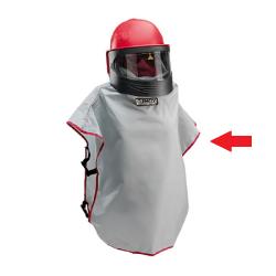 Leren cape voor Clemco straalhelm Apollo 50/60/100