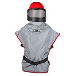 Clemco Sandstrahlhelm Apollo 600 CE - 3-Scheiben Verglasung - min 6 bis 8 bar - Luftverbrauch 130 bis 190 l/min