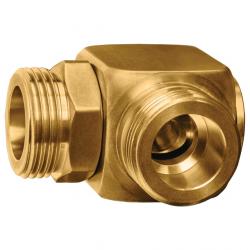 GEKA® plus - Winkeldreharmatur 90° - Messing - 2x AG G1 - zu Art.-Nr. 42.9000.9 - Preis per Stück