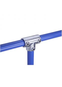 Racor en T "Normafix" - fundición maleable galvanizada - carga garantizada 1500 N/m - Ø 26,9 a 60,3 mm - precio por unidad