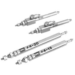 SMC naaldcilinder CJ1B4 - dubbelwerkend - 7 bar - zuiger-&Oslash; 4 mm - slag 5 tot 20 mm