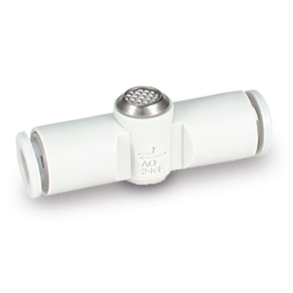 Snabbavluftningsventil med insticksanslutningar AQ - Storlek M5 eller 1/8 - Slangens ytterdiameter 4 eller 6 mm - Pris per styck