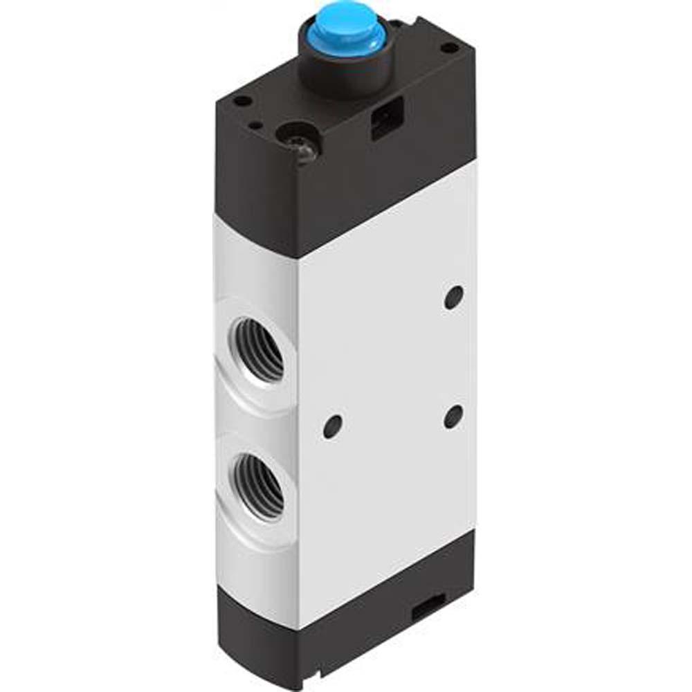 FESTO - VMEF-SC(Z)-M52 - stempelventil - 5/2-vejs ventil - aluminiumshus - PN 10 bar - tilslutning G 1/8" eller G 1/4" - intern eller ekstern styreluftforsyning