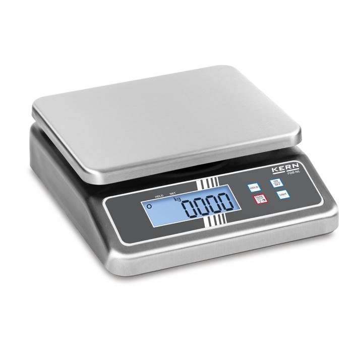 Tafelweegschaal - max. weegbereik 5 tot 30 kg - weegschaal met twee weegbereiken - IP 67
