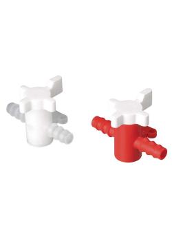 Slangklep - kunststof - 2-weg - voor slang-Ø binnen 11 tot 13 mm - DN 8 - PN 0 tot 1