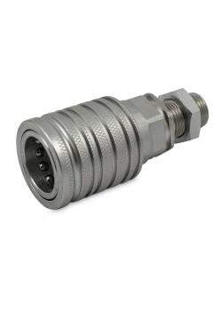 ST2 mof - chroomstaal - DN 8 tot 10 - maat 6 - PN 300 - ISO 7241-1A - schroefdraad M12 x 1,5 tot M16 x 1,5