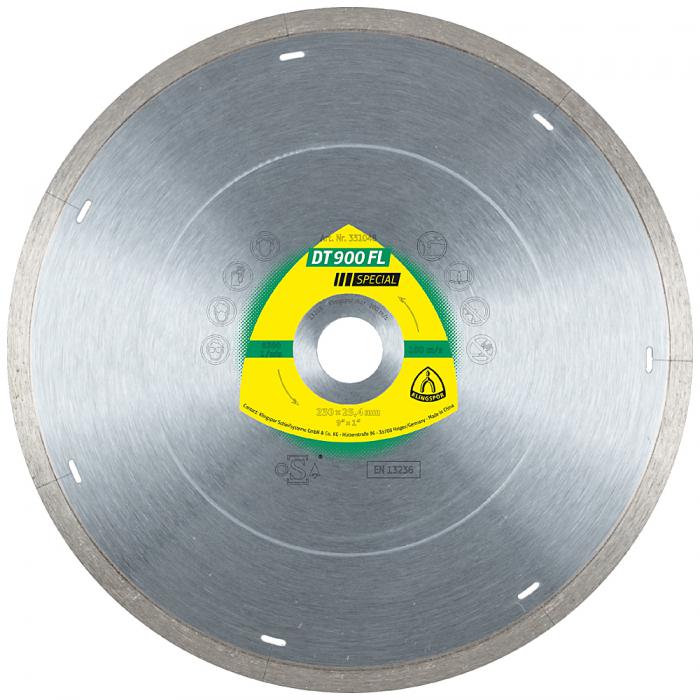 Disco da taglio diamantato DT 900 FL - Diametro da 115 a 230 mm - Alesaggio 22,23 mm - Sinterizzato