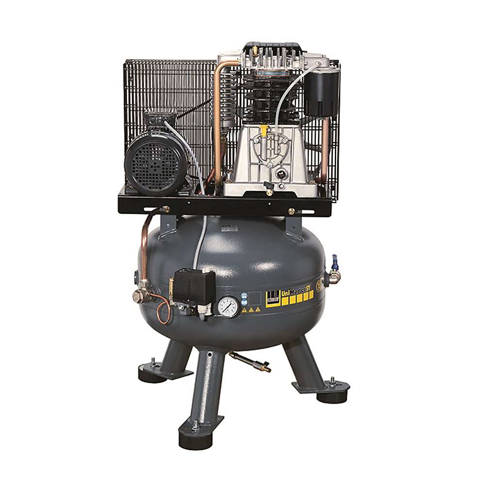 Schneider UNM STS - Compresor de pistón - vertical - 10 bar - 90 l - con interruptor estrella-triángulo premontado