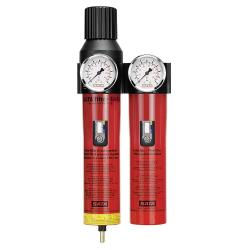 SATA filter 444 L - Filtertechnik - 2-stufiger Sinterfilter/Feinfilter mit Druckregler (G 1/2" Innengewinde) - für Leitungseinbau
