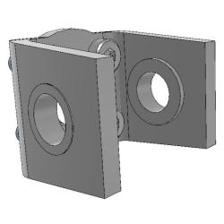 Attacco orientabile SMC CG-D - per cilindri pneumatici CG3 - per pistoni con diametro da 20 a 100 mm - Prezzo al pezzo