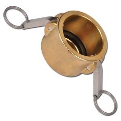 Restpartij - Camlok-koppeling, afsluitdop type DC, moer - schroefdraad 1" - messing, PU- en NBR-afdichtingen - DIN 288