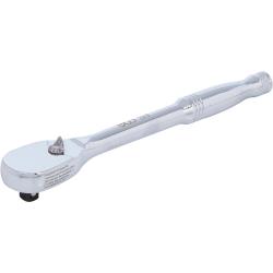 Cricchetto reversibile - interamente in acciaio - dentatura fine - attacco quadrato esterno da 6,3 mm (1/4") a 12,5 mm (1/2")