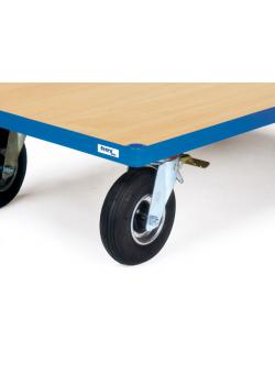 Toeslag voor wielen met luchtbanden 220 x 70 mm - draagvermogen 400 kg
