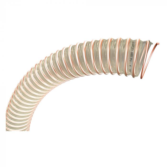 Tuyau d'aspiration et de transport Windflex® 805 PU - paroi en polyuréthane ester - ø intérieur 40 à 300 mm - longueur 10 m - prix par rouleau