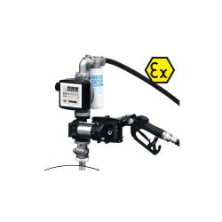 Tromlepumpe diesel / benzin / petroleum EX50 AC 230V ATEX - med automatisk brændstofdyse - uden tæller\n