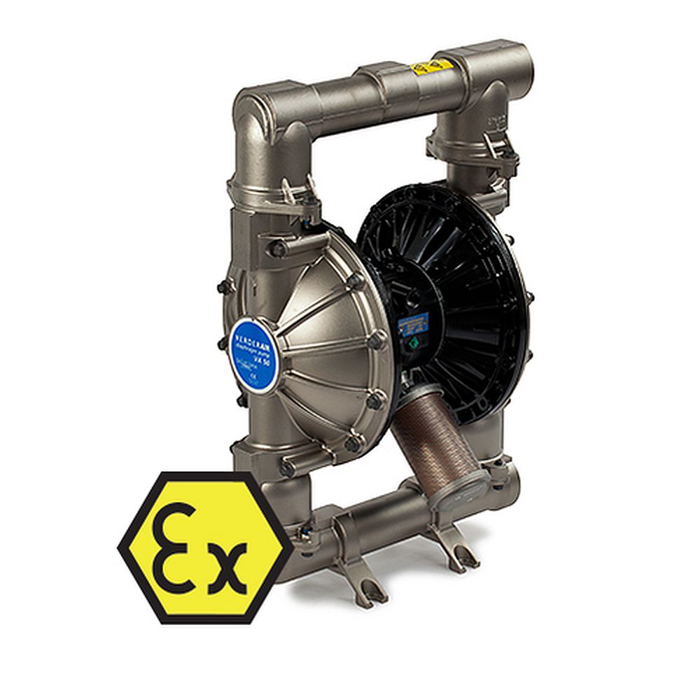 Bomba neumática de membrana Verder VA50M - carcasa metálica - 568 l/min - 8,4 bar
