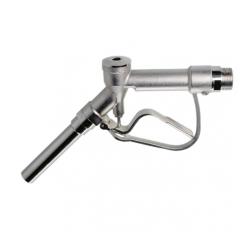 Manuelle Zapfpistole - Messing vernickelt - 3/4" bis 1 1/4" - Dichtung PTFE - Drehkupplung - max. Durchfluss 80 l/min. - max. Druck 4 bar - Preis per St&uuml;ck