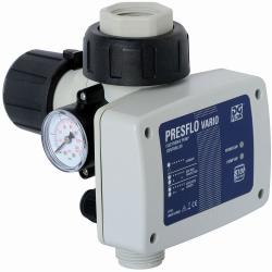 Pumpestyring Presflo Vario - maks. 1,5 kW - maks. 10 bar - trykkmåler