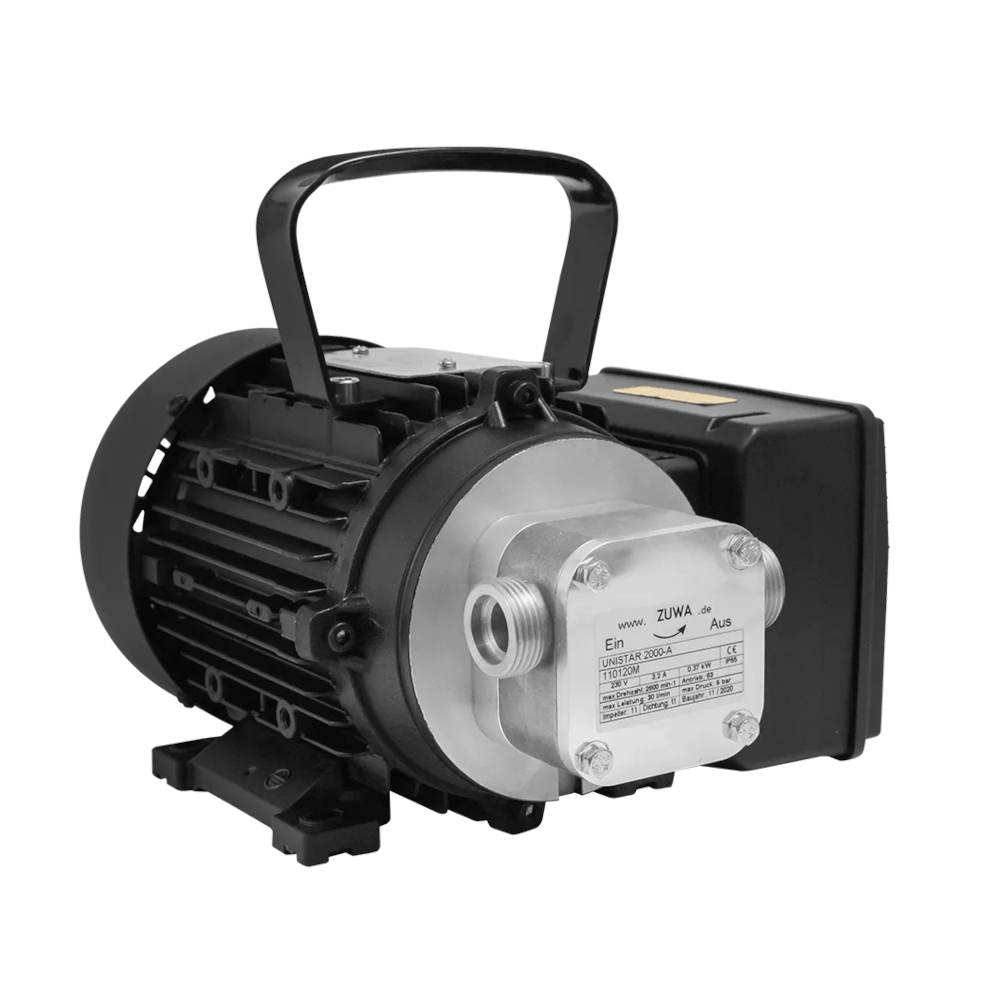 Pompe &agrave; impulseur UNISTAR 2000-A - max. 30 l/min - 5 bar - max. 230 V - entra&icirc;nement &eacute;lectrique