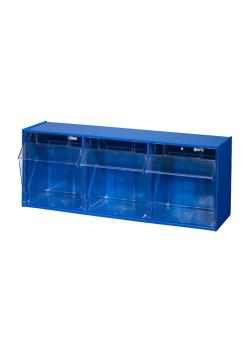 Klapbare magazijnbakken - VarioPlus ProFlip 3 - polystyreen - blauw