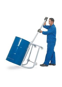 Volquete con barra de palanca - acero galvanizado - para 1 bidón de 200 litros