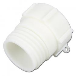 Adapter voor beschermcontainer - kunststof -  NPS 2" binnendraad - op S 60 x 6 buitendraad