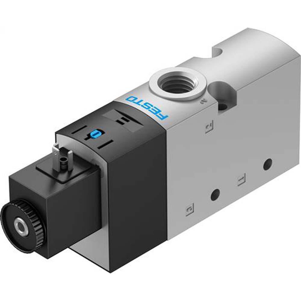 FESTO - Magneetventiel VUVS-L30-M32U-G38-F8-1C1 - 3/2-wegventiel open - met magneetspoel - elektrische aansluiting vorm C - pneumatische of mechanische veer - interne of externe stuurluchttoevoer - prijs per stuk