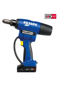 PowerBird Pro Gold Edition CAS - 20000 N - met drukontgrendeling - met 1 Li-ion accu 18 V - 2,0 Ah en lader - prijs per stuk
