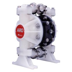 ARO Pro-Serie 1/2" - Doppelmembranpumpe Kunststoff - Typ 666057-4EB - F&ouml;rderdruck max. 6,9 bar - Medienber&uuml;hrte Geh&auml;useteile PVDF - F&ouml;rdermenge max. 49,2 l/min