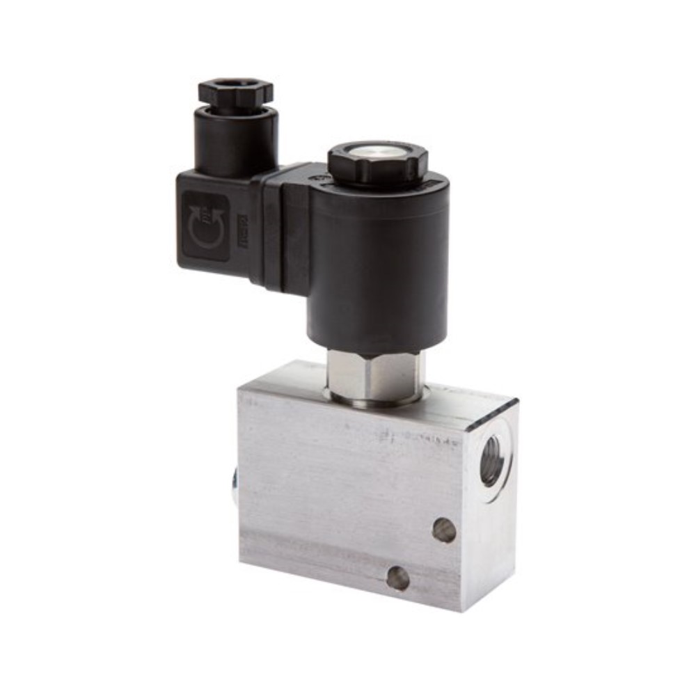 Hydraulische zittingklep - 2/2-weg - aluminium - IG G 1/4" tot G 3/4" - eenzijdig afsluitend (N.O.) - PN 10 tot 250