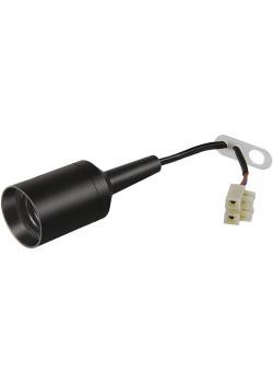 Portalámpara - E27 - hasta 100 W - incl. cable y pinza