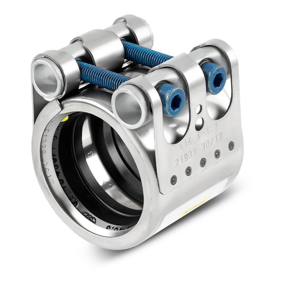 Złączka rurowa FLEX E - stal nierdzewna W5 - EPDM - szerokość taśmy 139 mm - rozmiar nominalny 219,1 do 508,0 mm - cena za sztukę
