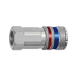 Veiligheidskoppeling - staal/messing verzinkt - G 3/8 IG tot G 1/2 IG - lengte 62,3 mm tot 67,3 mm