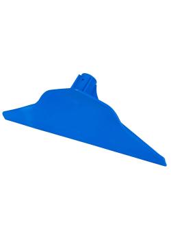 Poussoir à lisier - plastique - largeur 36 cm - Ø tige 25 mm - bleu