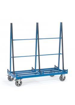 Plaatwagen - tweezijdige constructie met profielrubber bekleed