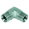 Kolanko 90° - stal chromowana - gwint zewnętrzny G 1/8" na gwint zewnętrzny G 2"