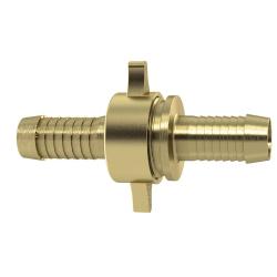 3/3 letkuliitin - liitosmutteri - tasotiivisteinen - raskaaseen k&auml;ytt&ouml;&ouml;n - paljas messinki - G 3/4 - G 1 1/4 - letkuille 13 - 25 mm - hinta kappaleelta