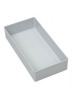 Einsatzbox Euro Plus Indsæt 45/5 - Dimensioner (B x D x H) 108 x 216 x 45 mm - farve grå