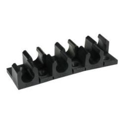 Meervoudige slanghouder TM - voor zachte kunststofslangen - slang-Ø 4 tot 12 mm - 6 tot 12 slangen - VE 10 stuks - prijs per stuk