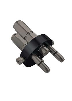 Multikoppeling serie MST2 3P - stekker - zink-nikkel - DN 10 - maat 6 - binnendraad G 1/2" - PN 250