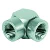 Kolanko gwintowane 90° - Stal chromowana - Gwint wewnętrzny NPT 1/8" do 1 1/4"